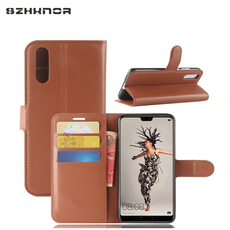 Кошелек кожаный чехол для huawei P20 Lite люкс откидная Coque телефон сумка P20/p20 Pro /P 20
