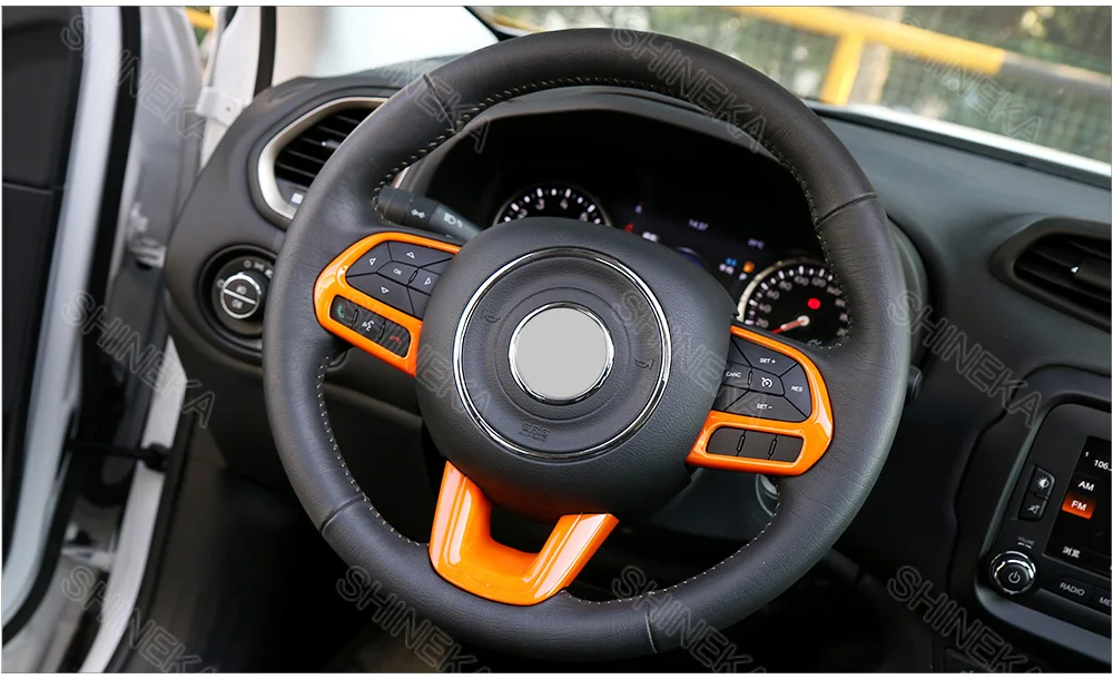SHINEKA декоративные накладки на руль для Jeep Renegade- для Jeep Compass+ аксессуары
