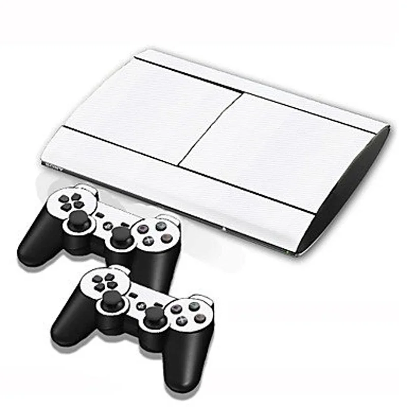 Виниловые наклейки из углеродного волокна для Sony PS3 Super Slim 4000 консоль и 2