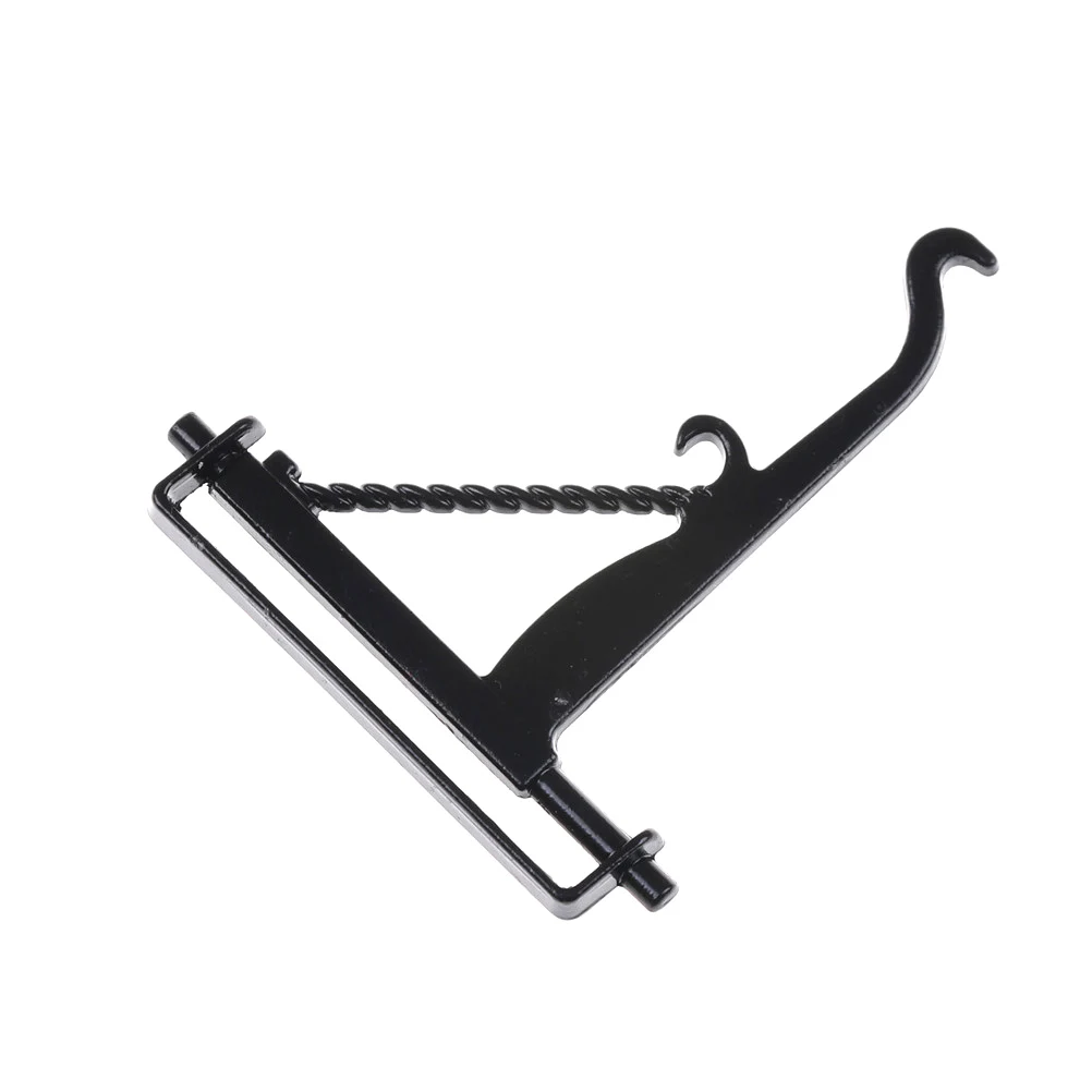 

New 1pcs 1:12 Dollhouse Miniatures Black Metal Plant Hook Hanger Pretend Play Wall Hanger Furniture Toys for Children