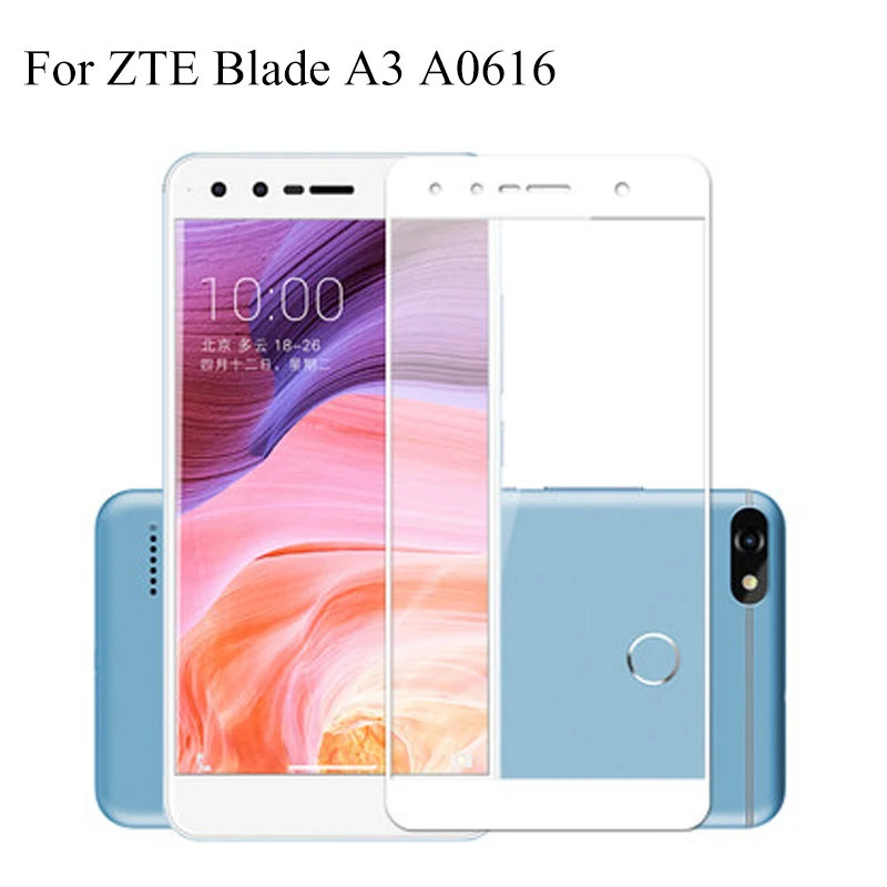 Ультратонкое защитное закаленное стекло для экрана ZTE Blade A3 A 3 A0616 2 шт. полная