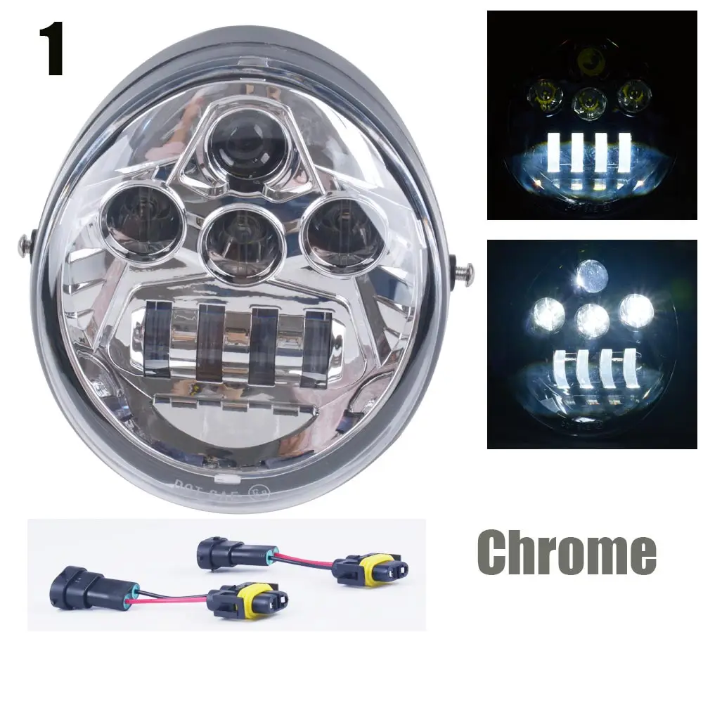 E9 DOT VRSC/V ROD светодиодные фары с дневным ходовым светом vrod овальные для V Rod VRSCF VRSC VRSCR