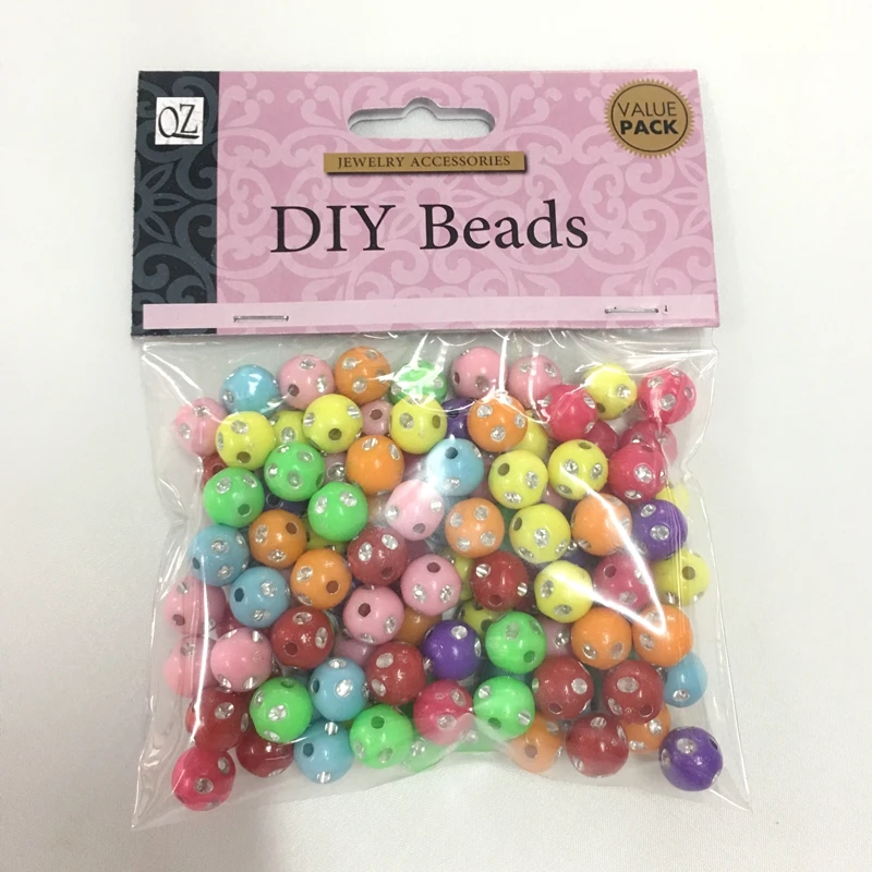 Акриловые бусины Meideheng 10 мм круглой формы для изготовления ювелирных изделий