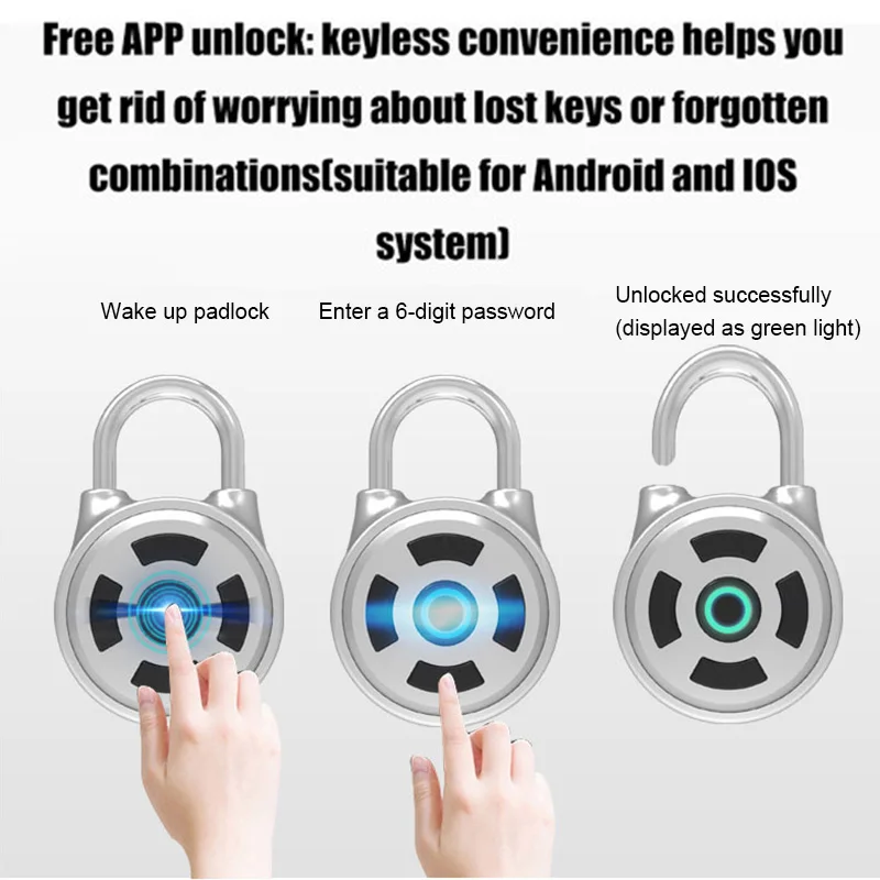 Электронный замок Беспроводной без ключа приложение управление Пароль Дорожный
