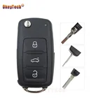 OkeyTech 10 шт.лот для VW Polo Passat B5 Tiguan Golf Volkswagen Seat Skoda Switchblade, откидной складной чехол для автомобильного ключа, хорошая доставка