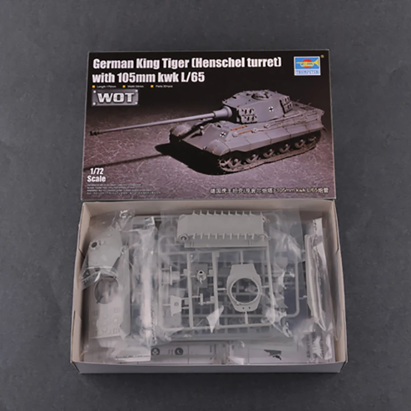 Собрать модель танка 1: 72 Пособия по немецкому языку тигр (Henschel башни) с 105 мм KwK l/65