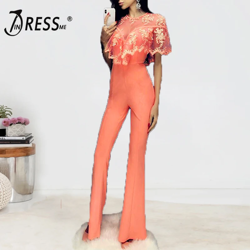 INDRESSME 2018 летний модный сексуальный женский подиумный кружевной Короткий