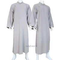 chinese kung fu clothes wushu tai chi suit shaolin monk wing chun long robe 25 colors custom service need measurements