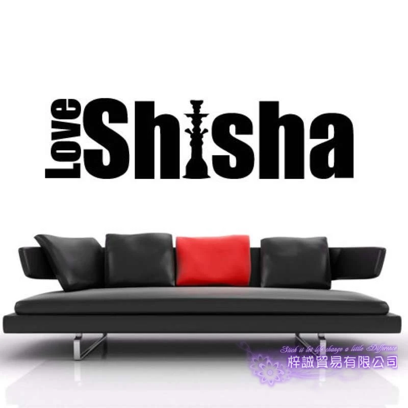 Кальян магазин наклейки настенные кальян курить дым арабский виниловые искусство росписи на стену|Наклейки