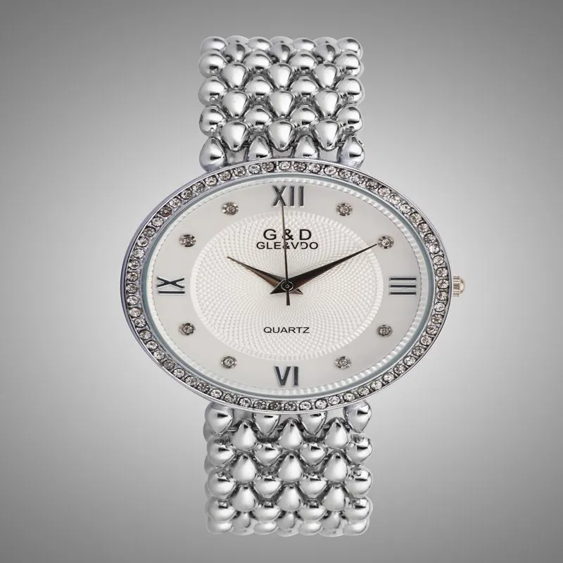 Новинка 2017! Модные женские часы с тонкими стальными кристаллами модные наручные