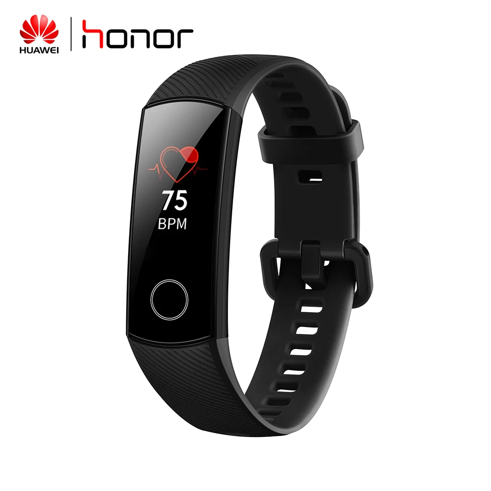 

Оригинальный Смарт-браслет Huawei Honor Band 4 стандартная версия 0,95 дюйма с сенсорным экраном фитнес-браслет трекер пульсометр спящий режим
