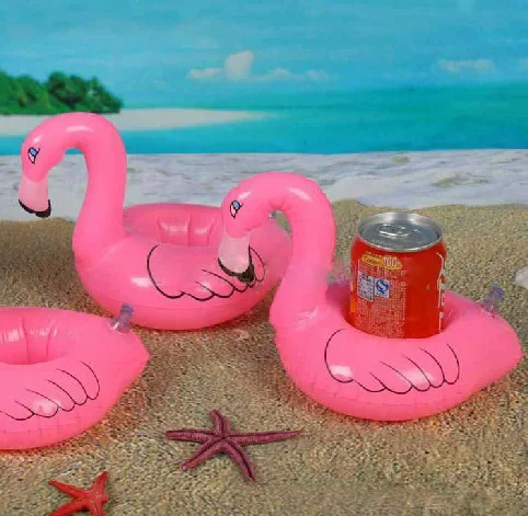 2018 Мини Kawaii Фламинго надувные плавающие в воде напиток стакан с кока колой