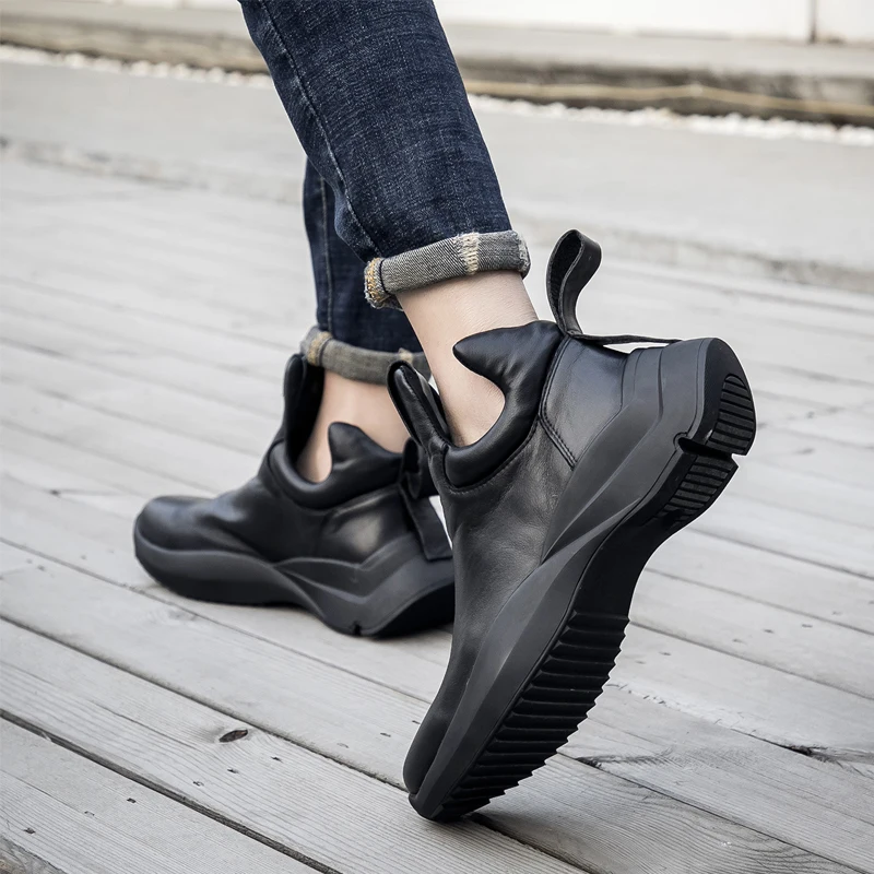 2019 Fashion High Top Men Sneakers Platform Hip Hop Street Style Sport Shoes Slip On Cool | Обувь