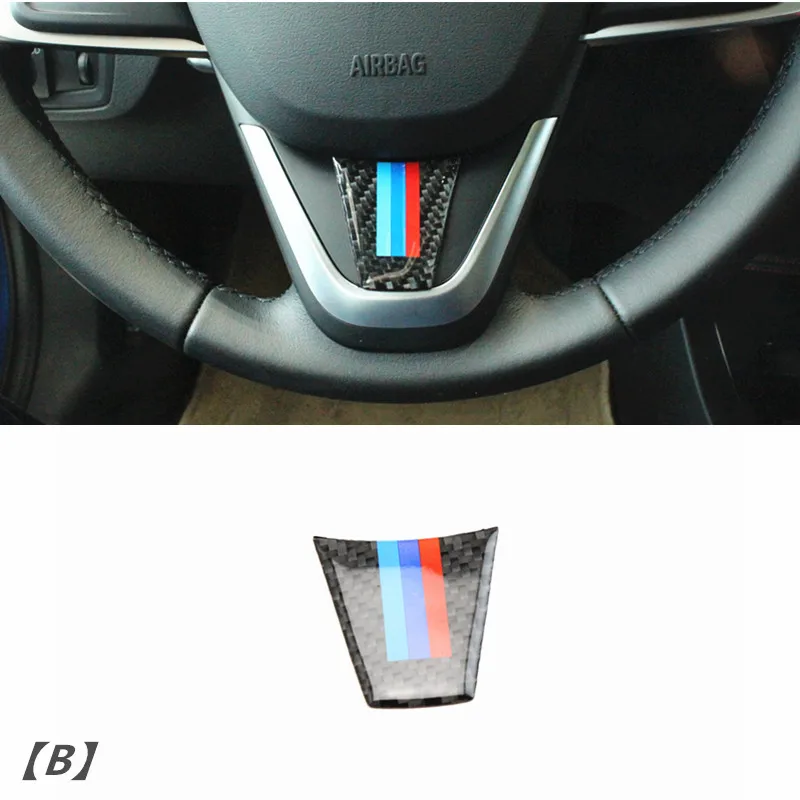 Carbon Fiber Refit Car Steering Wheel Stickers Decor Motorsports Emblem for BMW 3 Series E90(05-12) 320i 325i 318i Car-styling | Автомобили