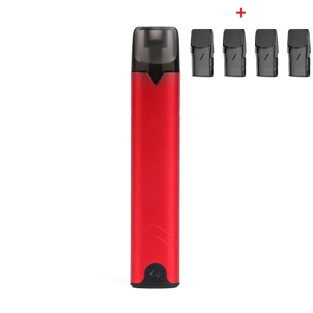 red and 4 pods Комплект Hcigar Akso OS Pod 420 мАч встроенный аккумулятор с системой блокировки пряжки и 1,4 мл многоразовый стручок Vape - Цвет: red and 4 pods