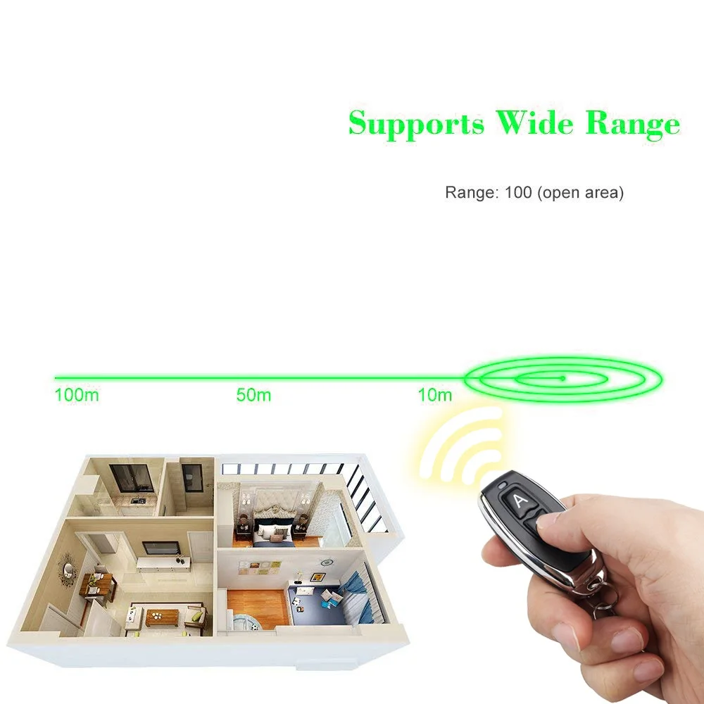 kebidu Universal Wireless Remote Control 433Mhz Switch DC 12V 1CH relay Receiver Module RF Transmitter | Электроника