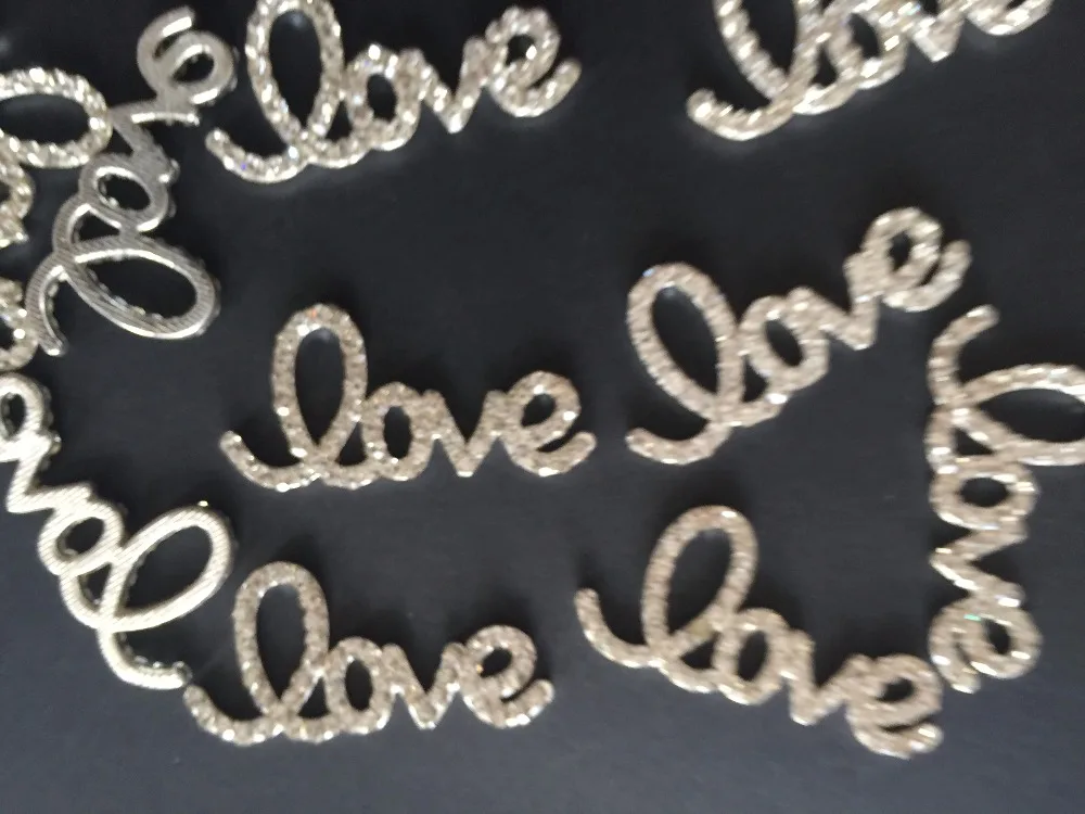 10 шт. рисунок в виде сердца Стразы ожерелье кнопки серебро красивая одежда