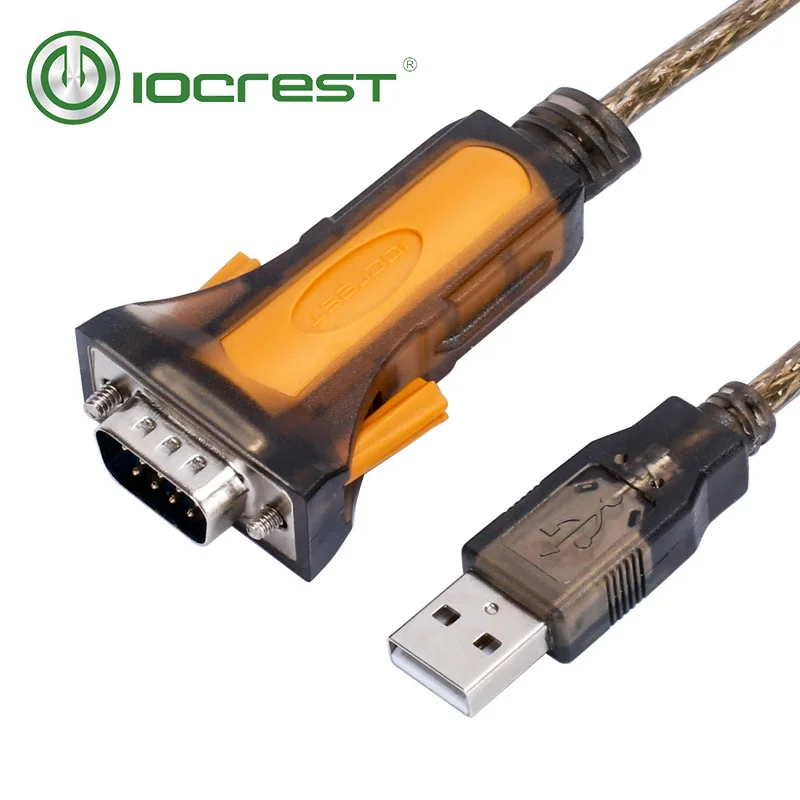 Последовательный кабель IOCREST 1 5 м USB 2 0 к RS232 DB9 штекер FTDI чипсет порт Rs232 в наличии