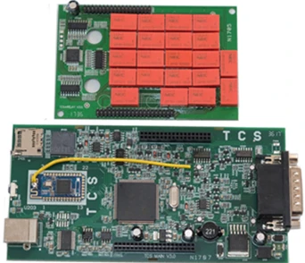 OBDIICAT TCS красное реле 5 в V3.0 доска черный TCS bluetooth 2015R3/ с keygen Авто диагностический инструмент автомобили/грузовики
