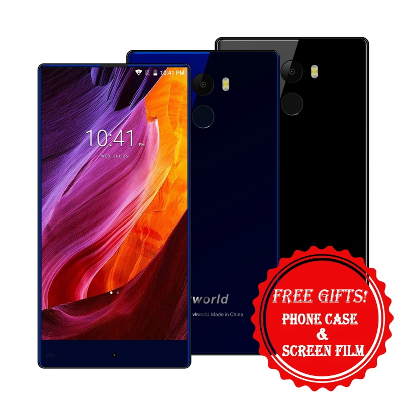 Vkworld Mix Plus 5.5 &quotободок менее Дисплей 4 г LTE Android 7.0 MT6737 ядра 3 ГБ Оперативная память 32