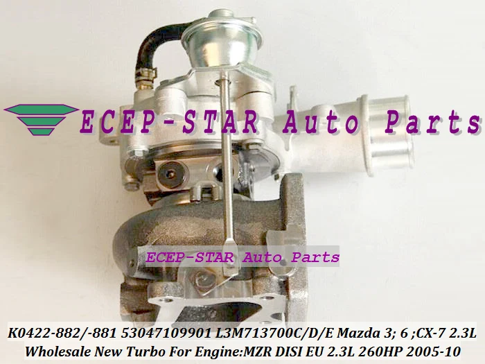 Φ K0422 882 881 53047109901 L3M713700C L3M713700D E Turbo для Mazda 3 6 K0422-882 2005-10 2.3L MZR DISI EU 260HP | Автомобили и