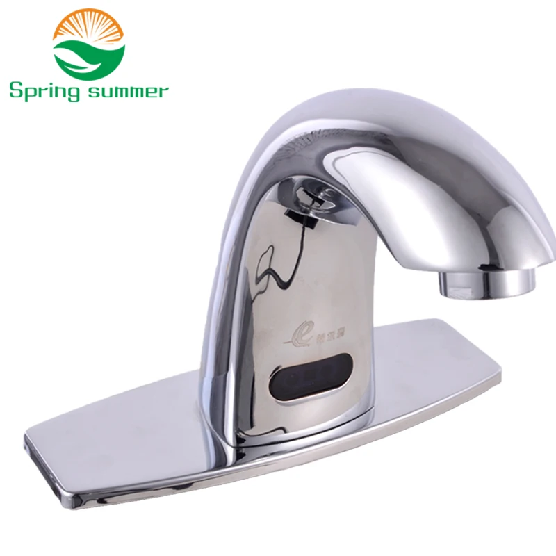 Пружина SUMME Ванная Комната Автоматический Hands Touch Free сенсор краны водосберегающая