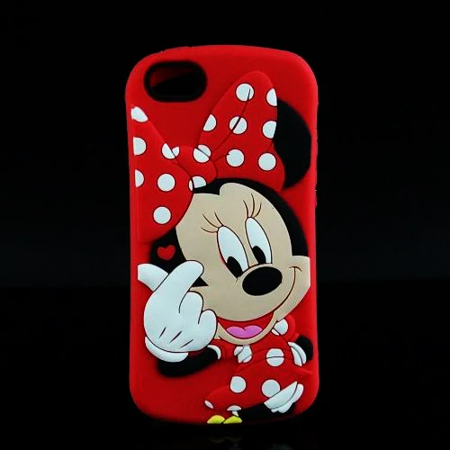 Чехол для iPhone 5, 5s SE Мягкий силиконовый чехол для iPhone 5 5S SE для телефона с 3D изображением Минни кота единорога собаки Кекс Минни - Цвет: 14