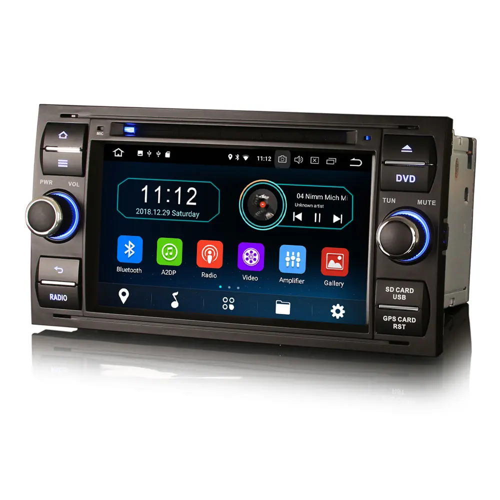 Erisin ES3931FB PX30 Android 8 1 Автомобильный мультимедийный плеер 7 &quotавтомобильный DVD gps для