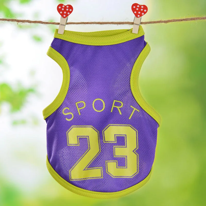 Kobe Лето домашнее животное собачья жилетка, одежда из сетчатой ткани Щенок Кот Костюмы для маленьких собак для чихуахуа, йоркширского терьера Рубашки Дешевые Рубашка с рисунком «Собаки» костюм товары для домашних животных - Цвет: Kobe
