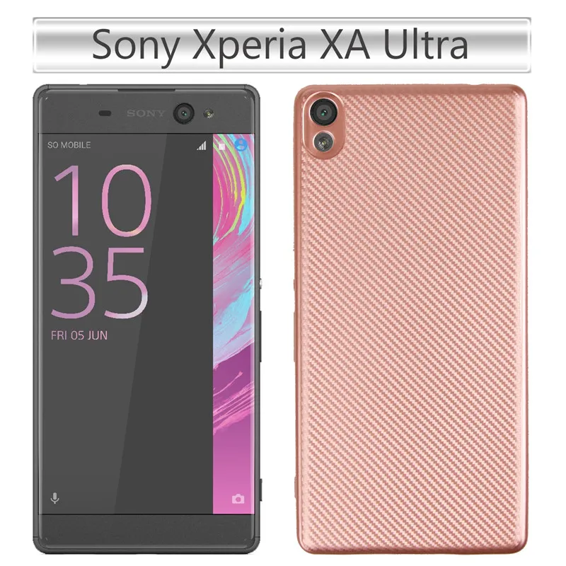 WolfRule чехол для Sony Xperia XA ультра роскошный с полной защитой из углеродного волокна