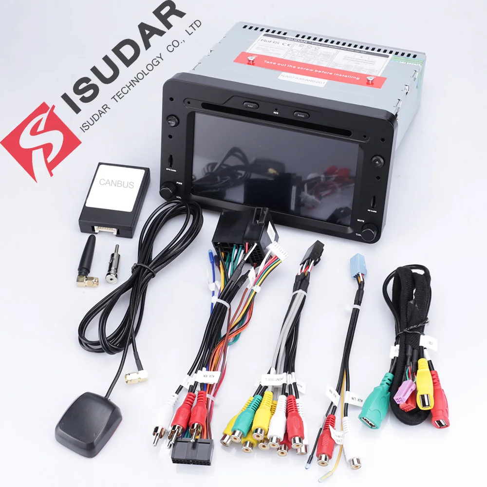 Isudar 1 Din Android 9 Авторадио для Alfa/Romeo/Spider/Brera/159 Sportwagon автомобильный мультимедийный плеер gps DVD Восьмиядерный DSP