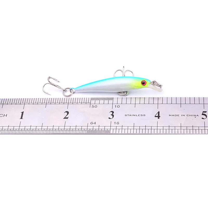 8 шт./лот Minnow рыболовные приманки набор Pesca искусственные 5 см 3g Мини жесткие