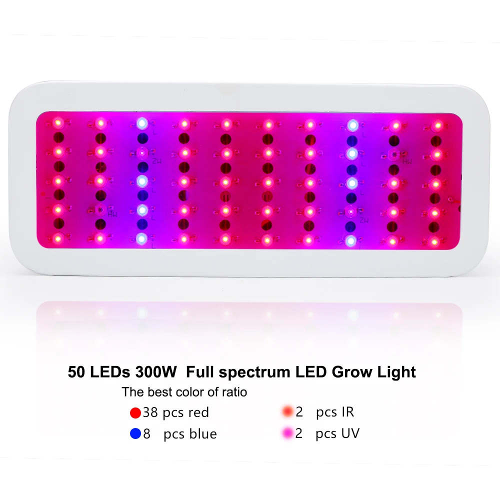 LED Grow Light 300W Panel Phytolamp Hydroponic Light Full Spectrum Plant Lamp for Indoor Greenhouse Grow Tent Flowers Vegs