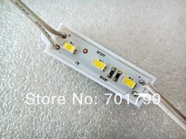 20 шт. светодиодный модуль 5730 SMD высокая яркость 1 2 Вт IP65 12 В постоянного тока лм