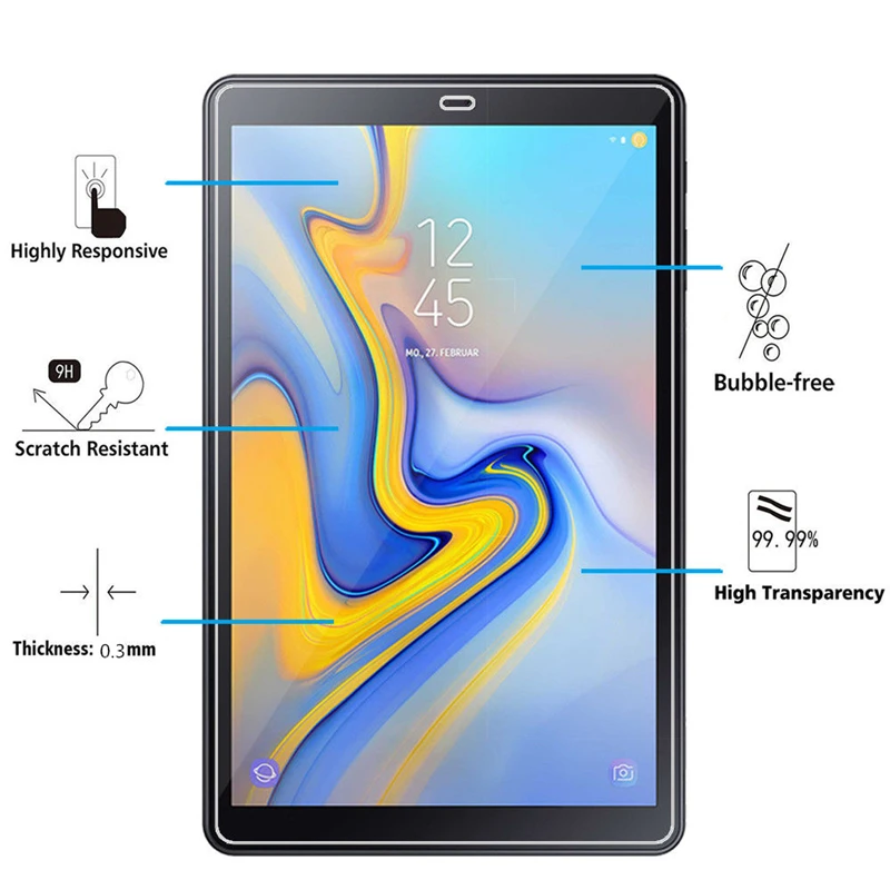 Закаленное стекло для планшета Samsung Galaxy Tab A 10 5 2018 Защитная пленка экрана A2 T590 T595 T597