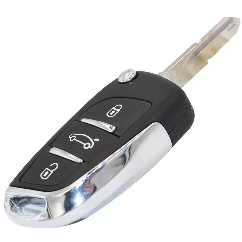 DS Стиль замками Fob 3 кнопки 434 mhz ID46 чип складной ключ для peugeot 206 207 206CC