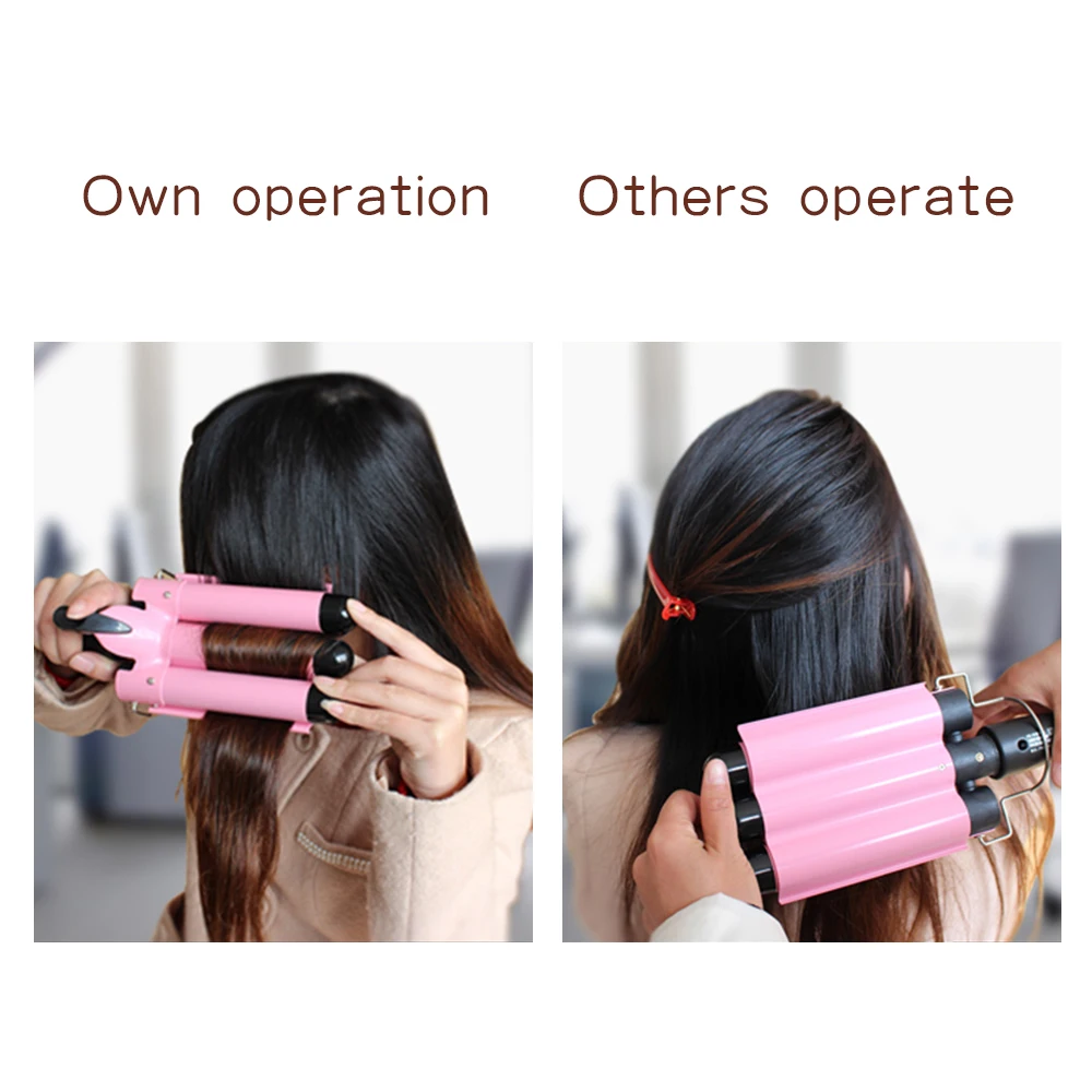 3 Бочки большая волна волос щипцы для завивки автоматический Пермь Шинная