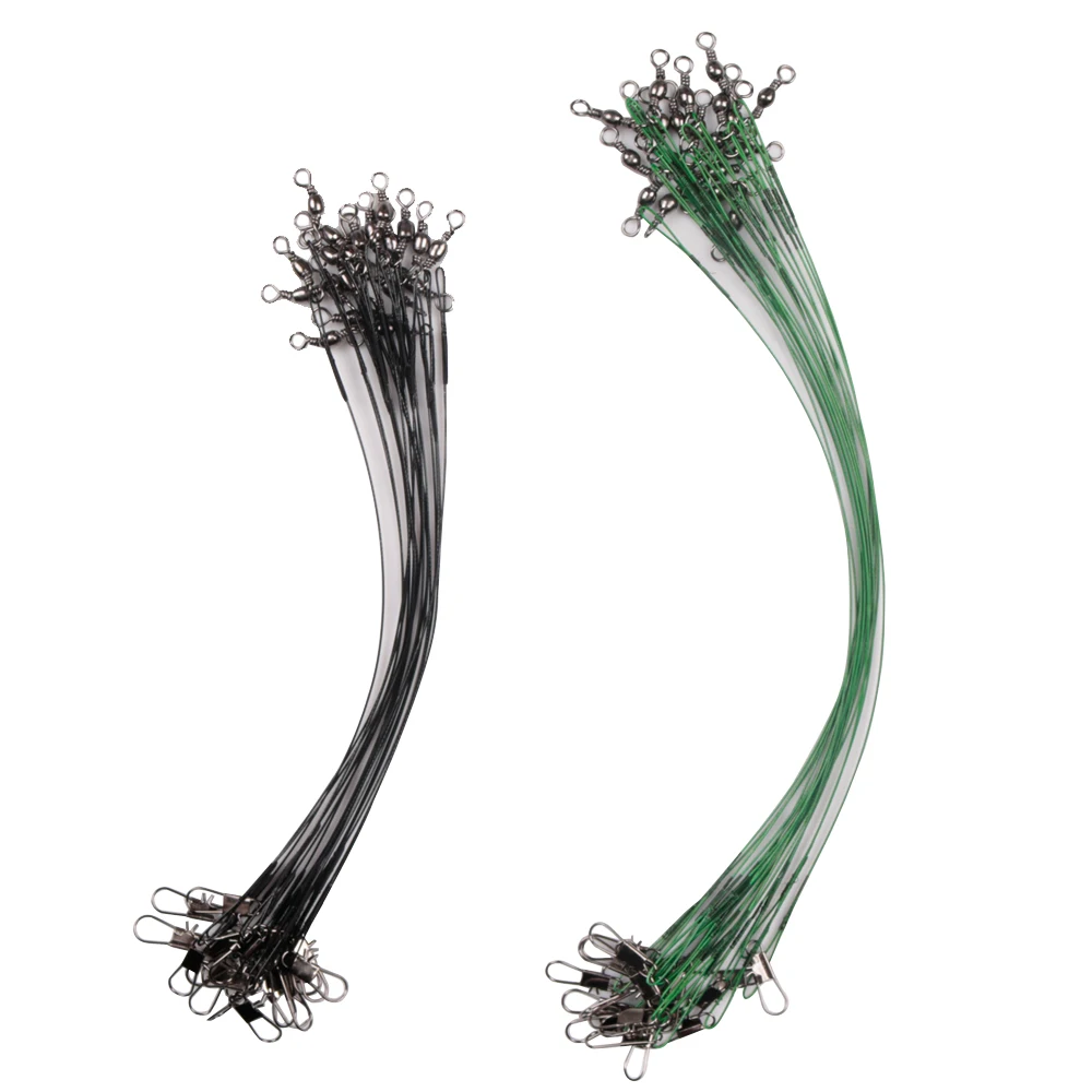 20 шт./лот поводок для рыболовной лески рыболовный крючок леска поводка Вертлюг