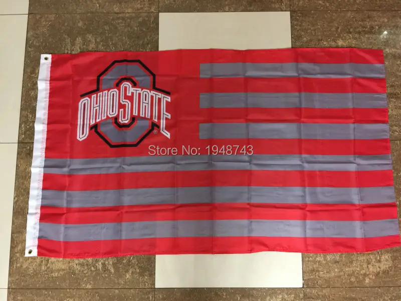Ohio State University флаг 3X5 &quotвентилятор Бандера полиэстер 100D бандере де Кобре Амарилло