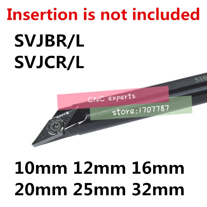 1 шт. S10K SVJCR11 S12M S16Q S20R SVJCR16 SVJBR/L 11/16 токарные инструменты с ЧПУ S25S SVJCR16|Держатель
