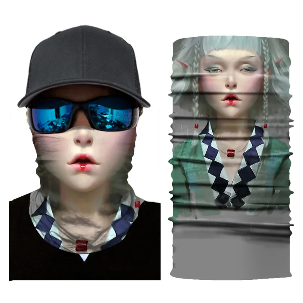 B Motorcycle Face Mask Cycling Halloween Head Scarf Neck Warmer Skull Ski Balaclava Headband Scary Face Shield Mask Outdoor#3 - Цвет: B