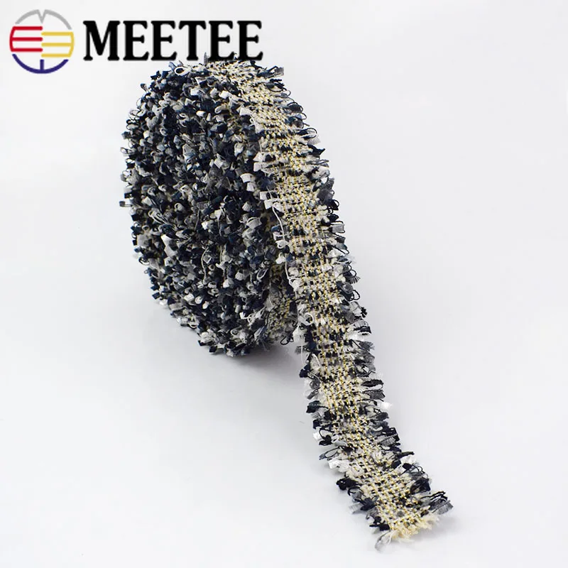 5 ярдов вышитые кружевные шарфы KY103 с бахромой юбка манжеты воротник Кукольное