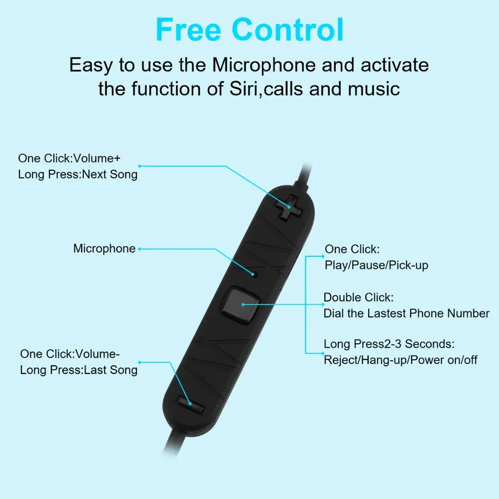 Bluetooth наушники HIFI 5 0 спортивные с микрофоном для xiaomi huawei iPhone Спящая
