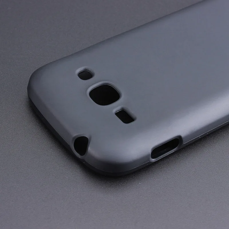 Черный гелевый ТПУ тонкий мягкий чехол-накладка для Samsung Galaxy Ace 3 S7270 S7272 S7275