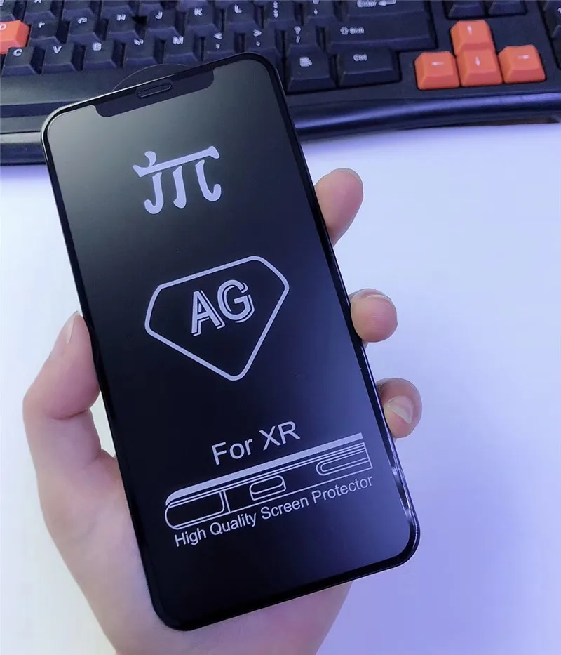 Матовое закаленное стекло 9H с полным покрытием для iPhone X XS MAX XR 8 7 6s 6 Plus 7Plus 10 шт.