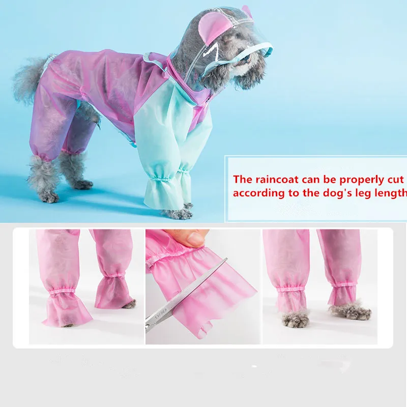 Pet Dreamy DIY дождевик собака кормящих живота комбинезон дождевик щенок водонепроницаемое пальто для маленьких и крупных собак
