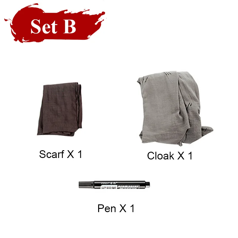Set B Coshome аниме Dororo костюмы для косплея парики Hyakkimaru косплей кимоно костюм монашки For Halloween вечерние Y - Цвет: Set B