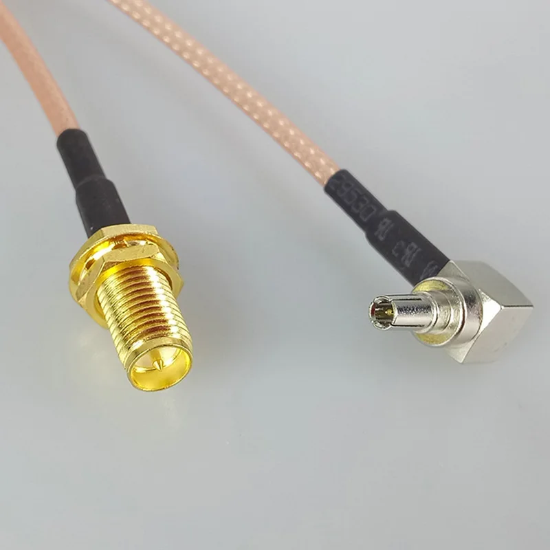 1 шт. RP SMA Female to CRC9 Male правый угол RF кабель RG316 Pigtail 15 см 6 дюймов для HUAWEI 3G