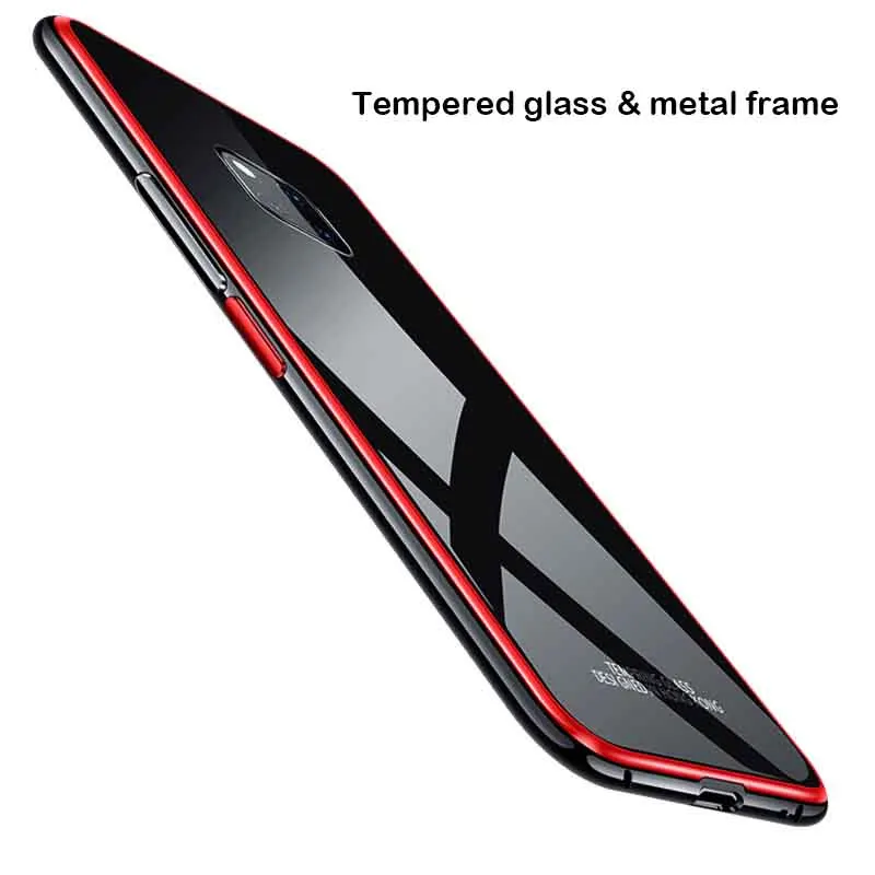 Алюминиевый металлический каркас и закаленное стекло задняя крышка бампер чехол