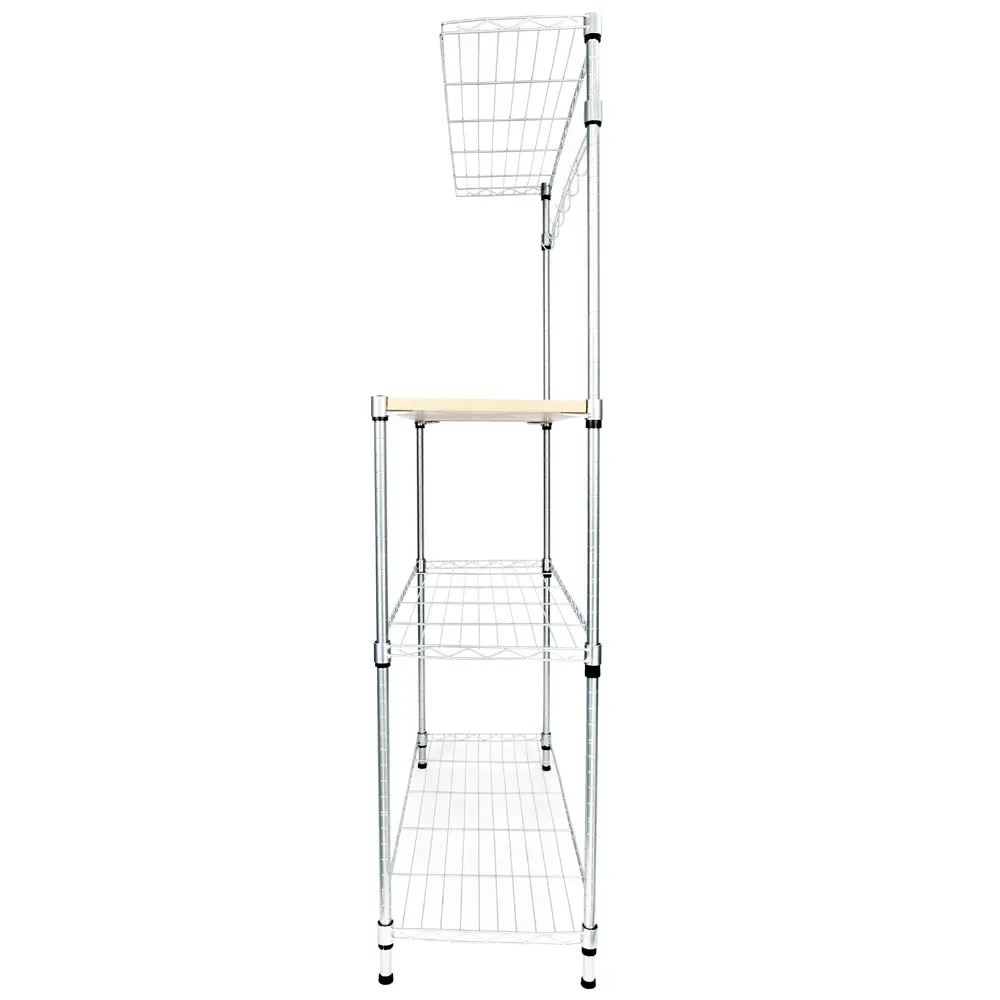 Четырехъярусная стойка для пекарни с порошковым покрытием микроволновой печи